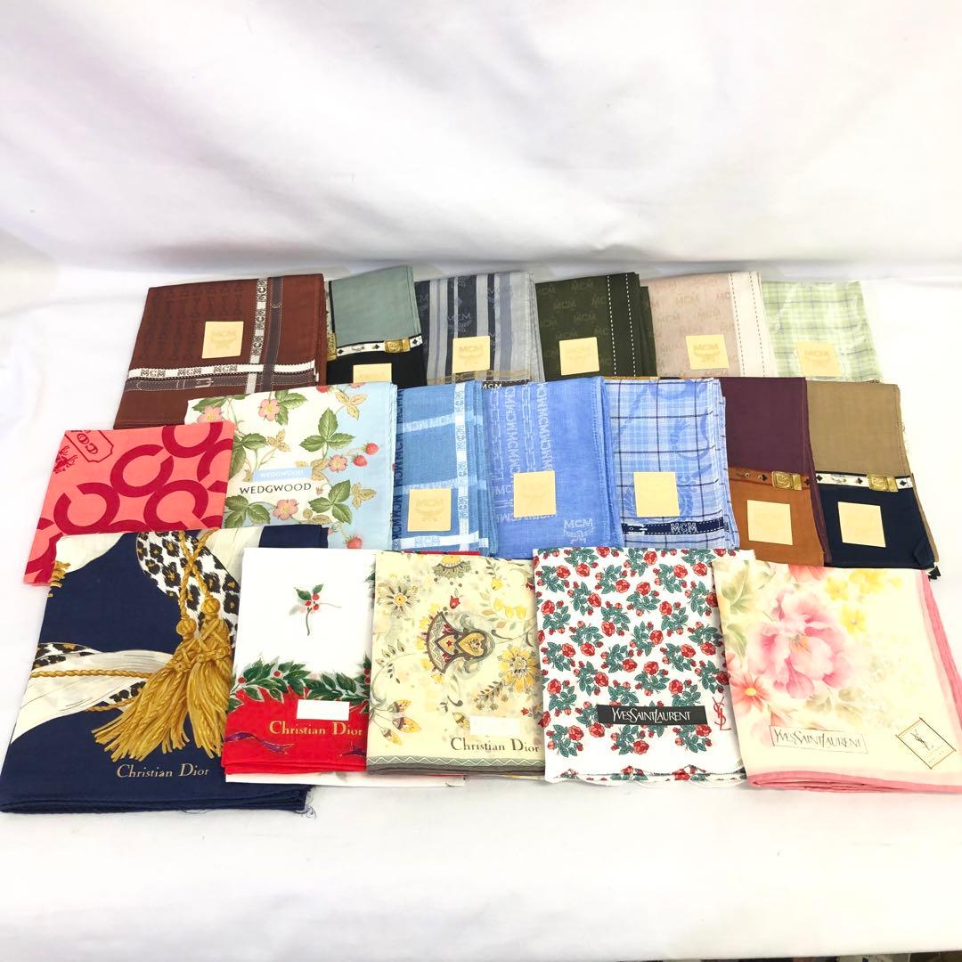 【258】新品 ブランド ハンカチ メンズ レディース 18枚 まとめ売り