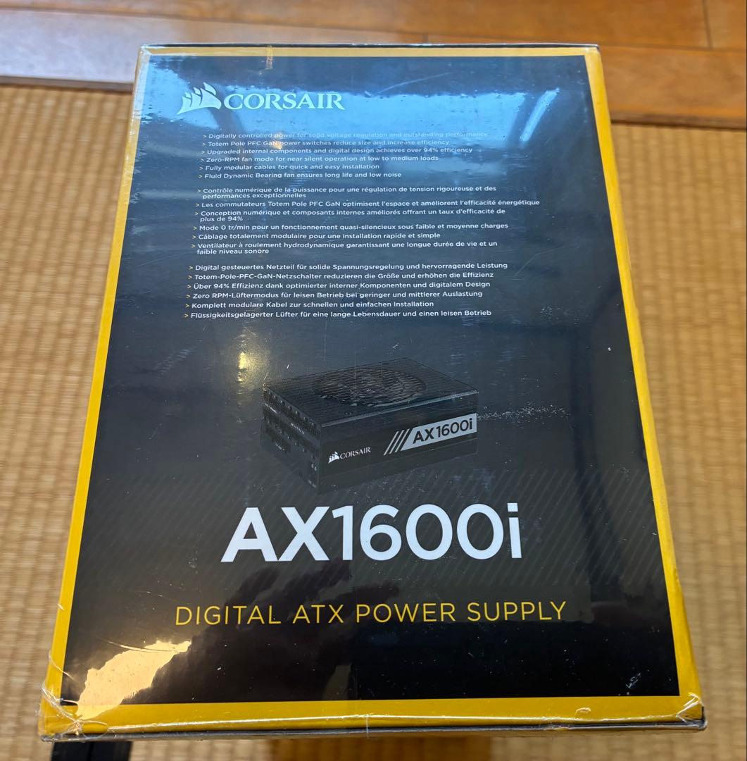 コルセア　AX1600i pc電源ユニット　[80PLUS TITANIUM]