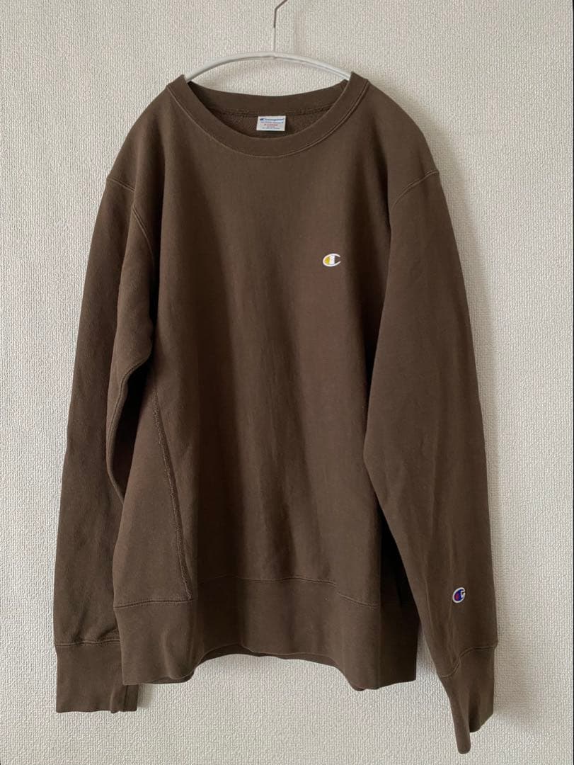 【美品】チャンピオン Champion リバースウィーブ ロゴ刺繍 スウェット