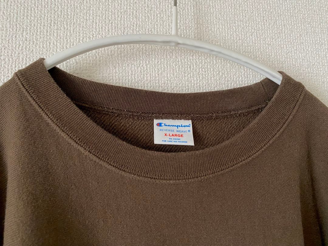 【美品】チャンピオン Champion リバースウィーブ ロゴ刺繍 スウェット