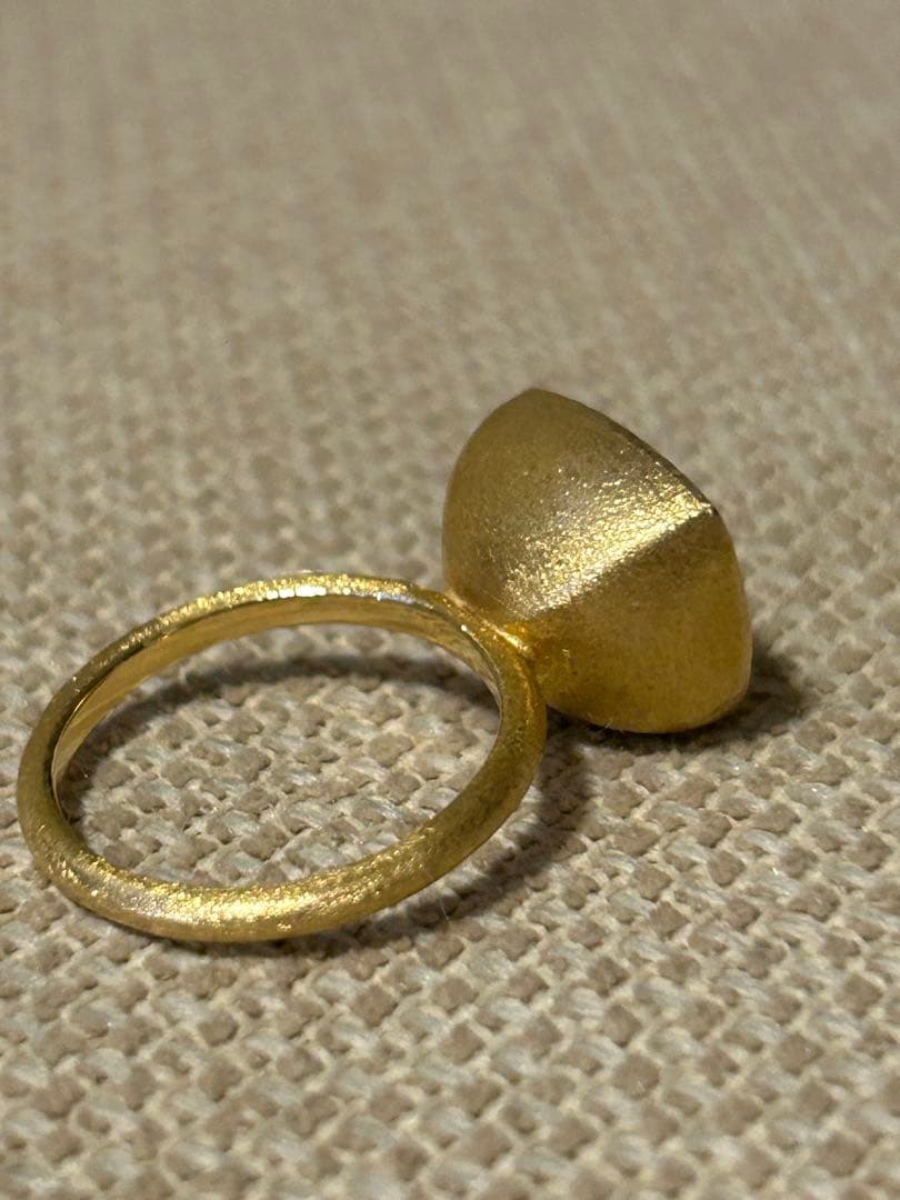 ★美品★年末年始特別価格★k18 リング★7.7g★天然石