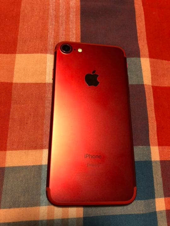 【iPhone 7 RED 128 GB 】本体　美品
