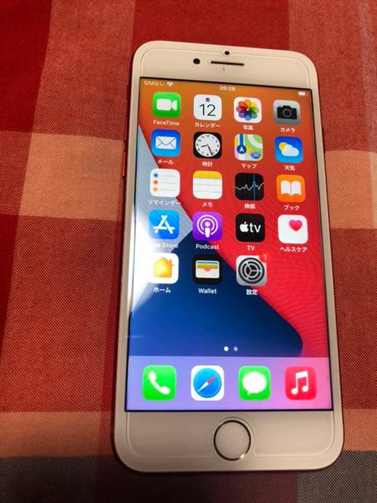 【iPhone 7 RED 128 GB 】本体　美品