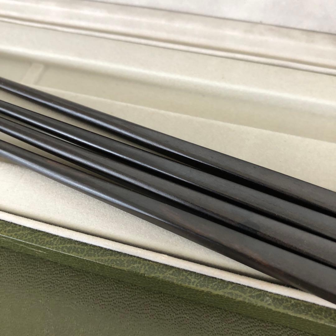 未使用　Christofle EBENE 箸　黒檀　クリストフル　エボニー