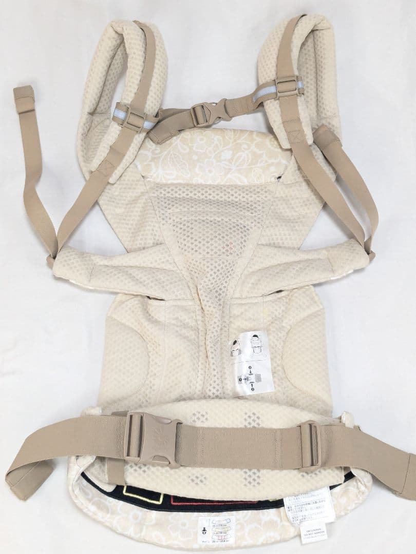 美品 ergobaby エルゴ オムニ ブリーズ クリームフラワーレース
