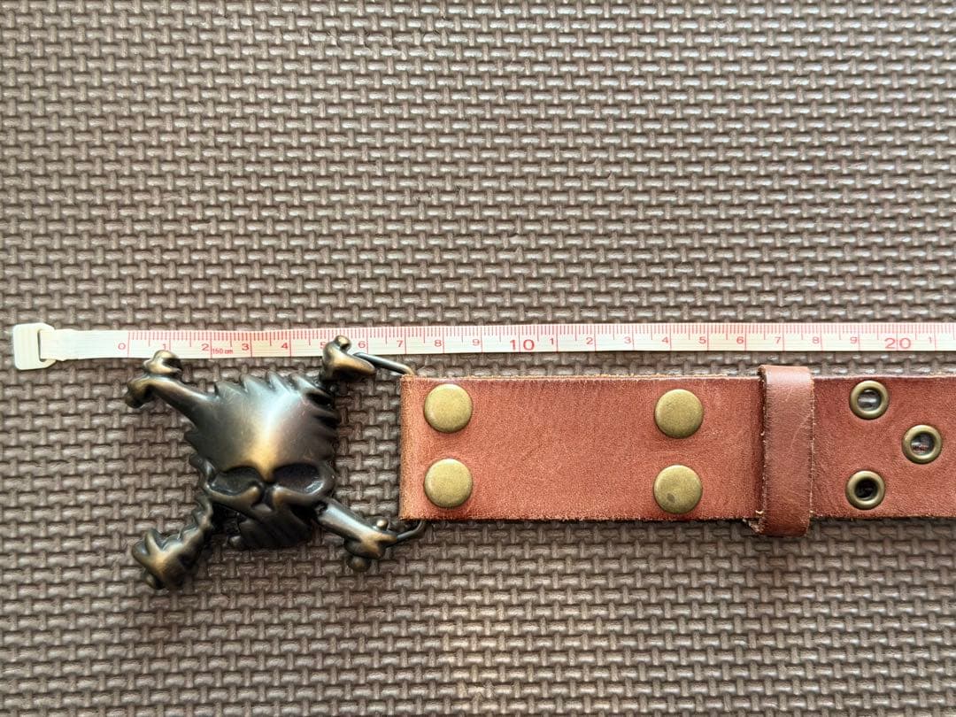 OAKLEY（オークリー）3Dスカル バックル ベルト ブラウン（茶）／中古