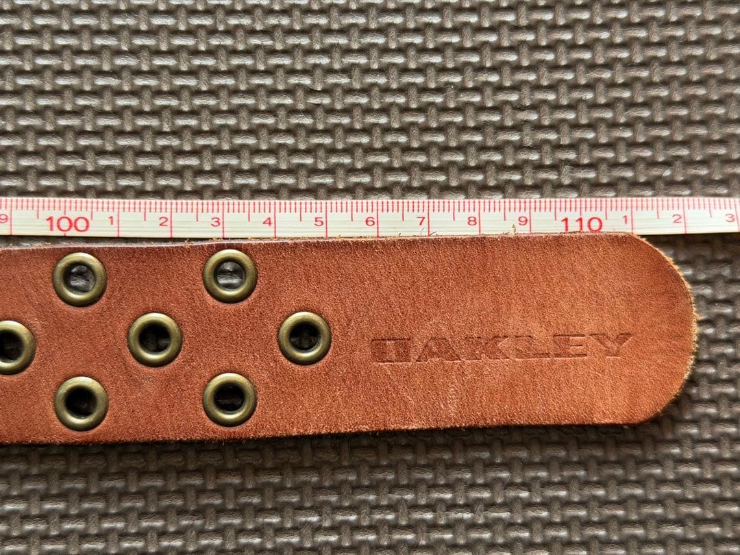 OAKLEY（オークリー）3Dスカル バックル ベルト ブラウン（茶）／中古