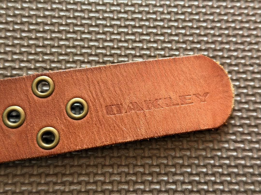 OAKLEY（オークリー）3Dスカル バックル ベルト ブラウン（茶）／中古