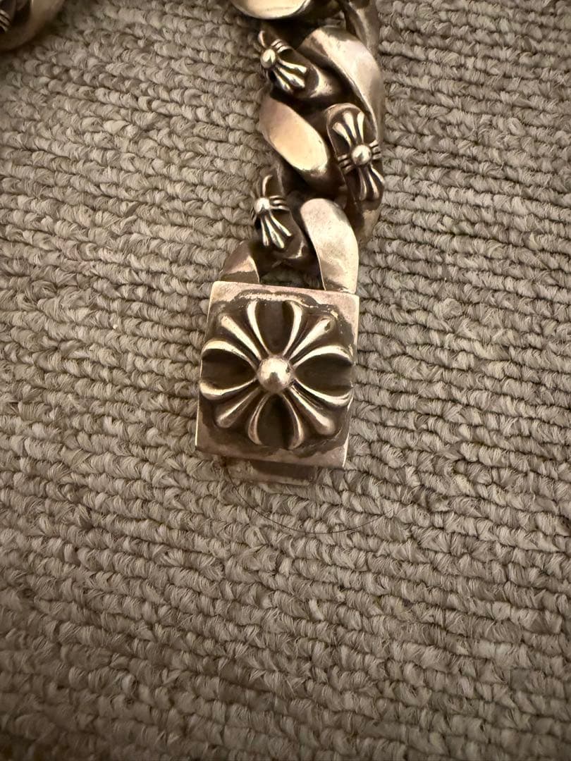 クロムハーツ ファンシーラージ BOX IDブレスレット 11リンク 原本付き！