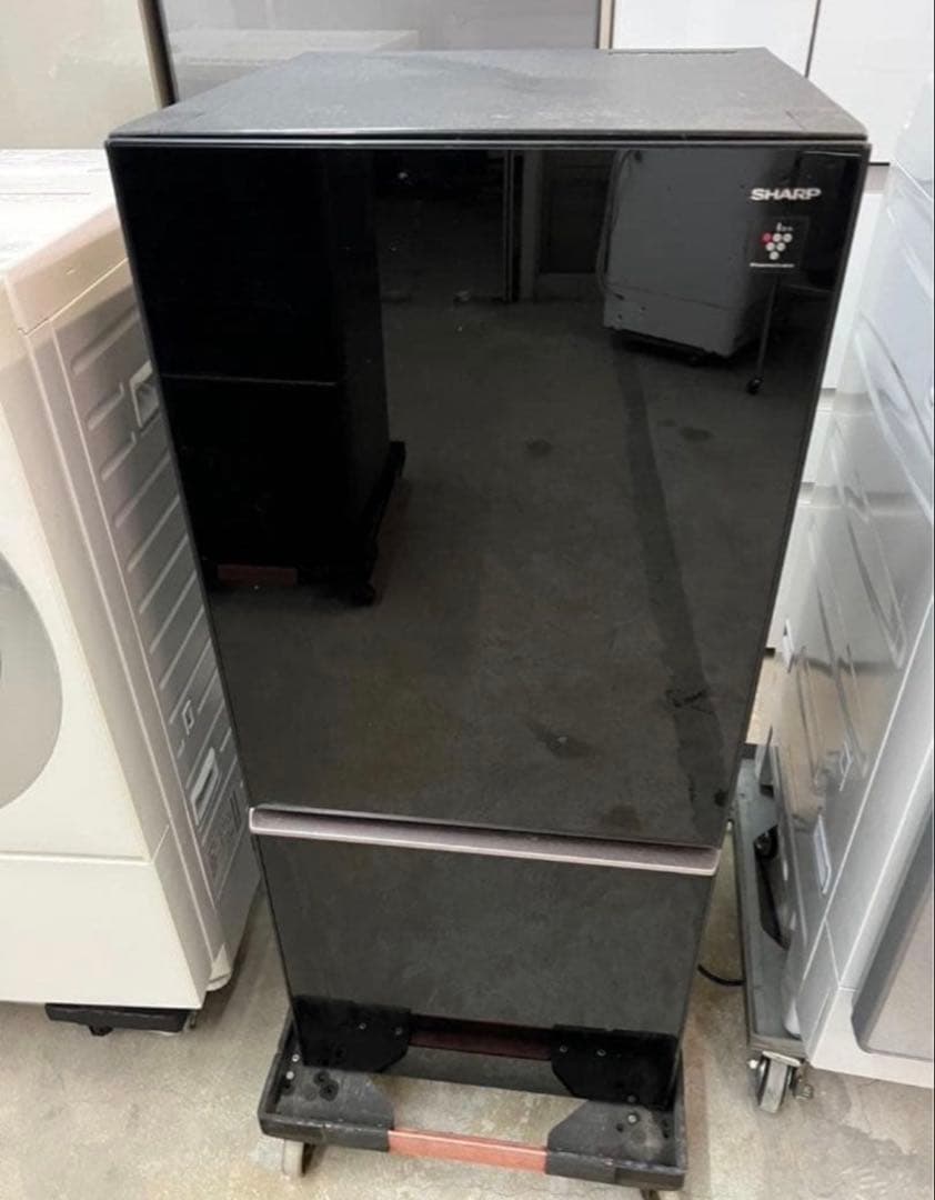 2017年式 137L ガラストップ 冷蔵庫 シャープ SJ-GD14D-B