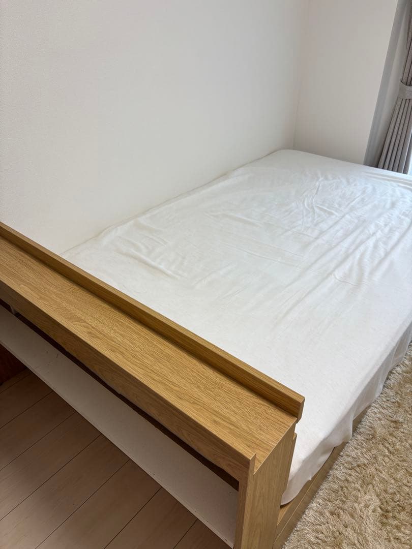 ※直接引き取限定※ kagu350 セミダブルベッド（フレーム+マット+カバー）