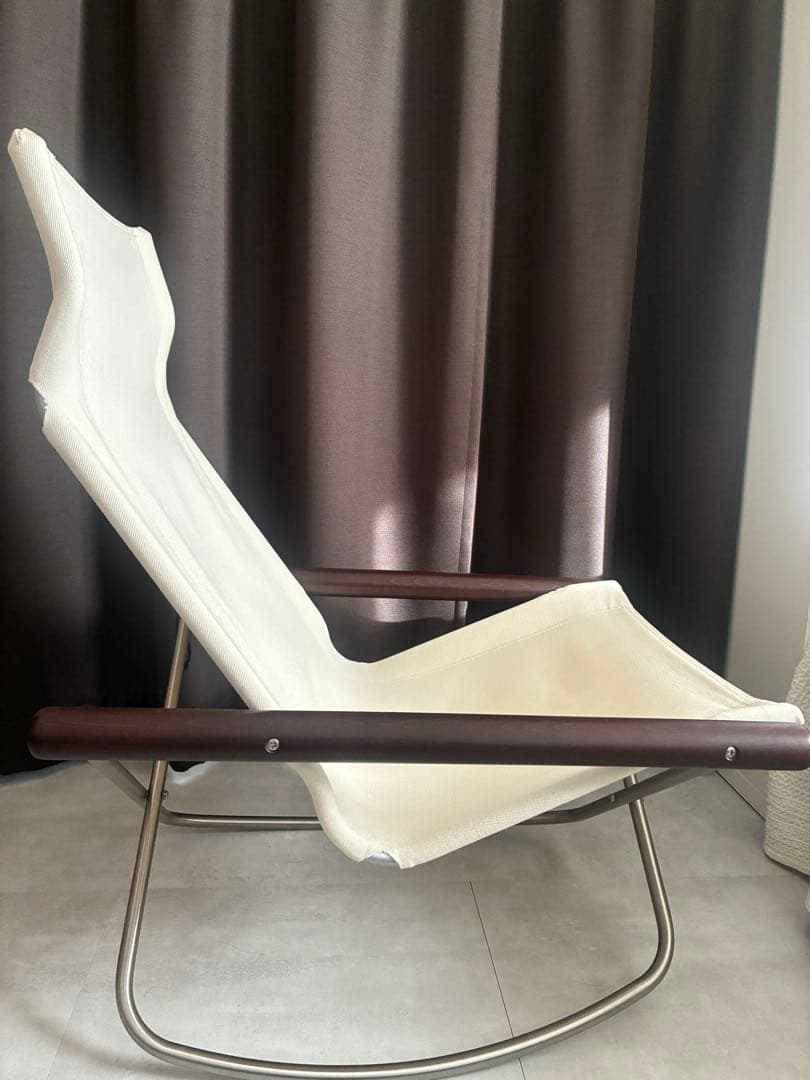 ニーチェアエックス ロッキング ダークブラウン／ホワイト