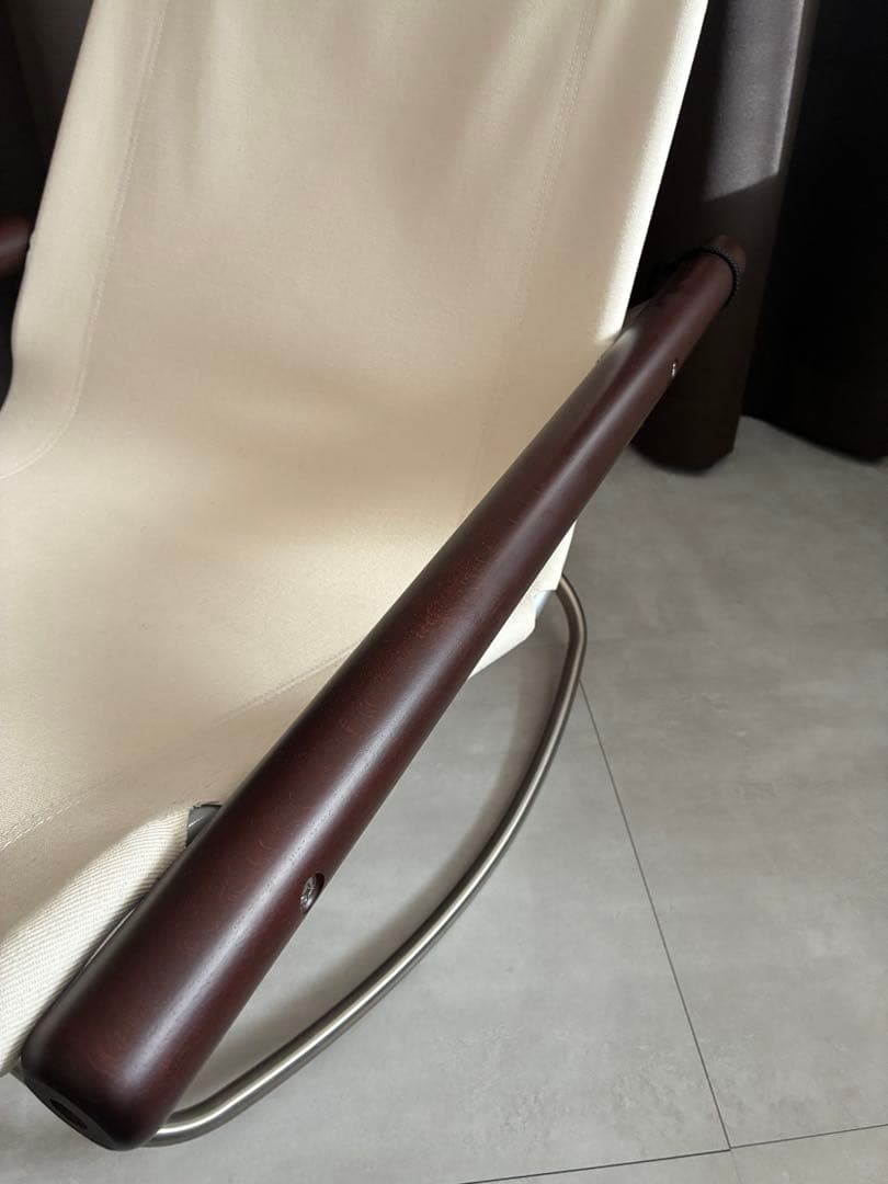 ニーチェアエックス ロッキング ダークブラウン／ホワイト