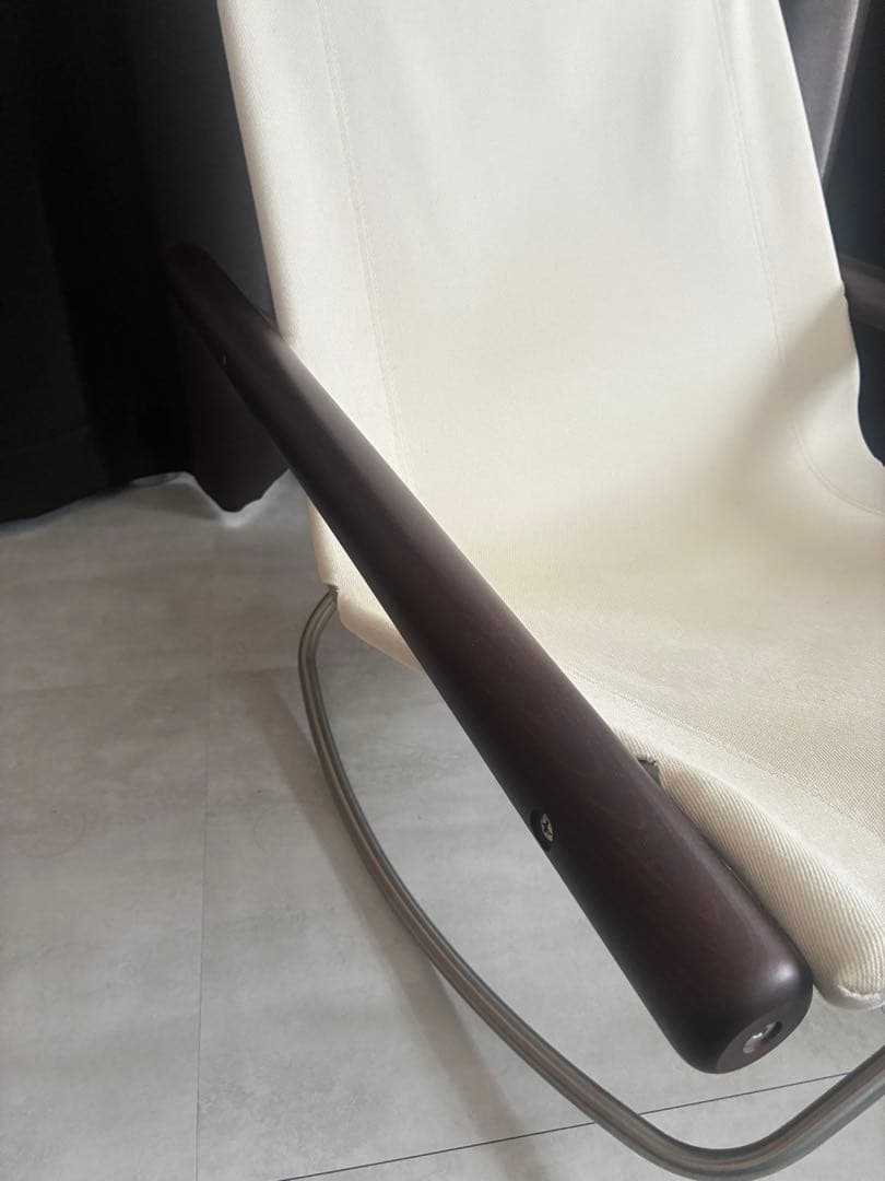 ニーチェアエックス ロッキング ダークブラウン／ホワイト