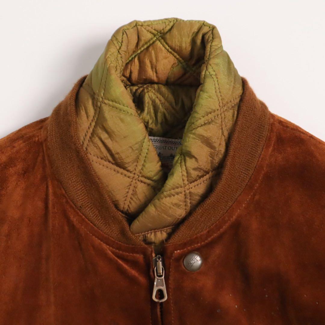 Vintage イタリア製 2way スウェード レザー フライトジャケット