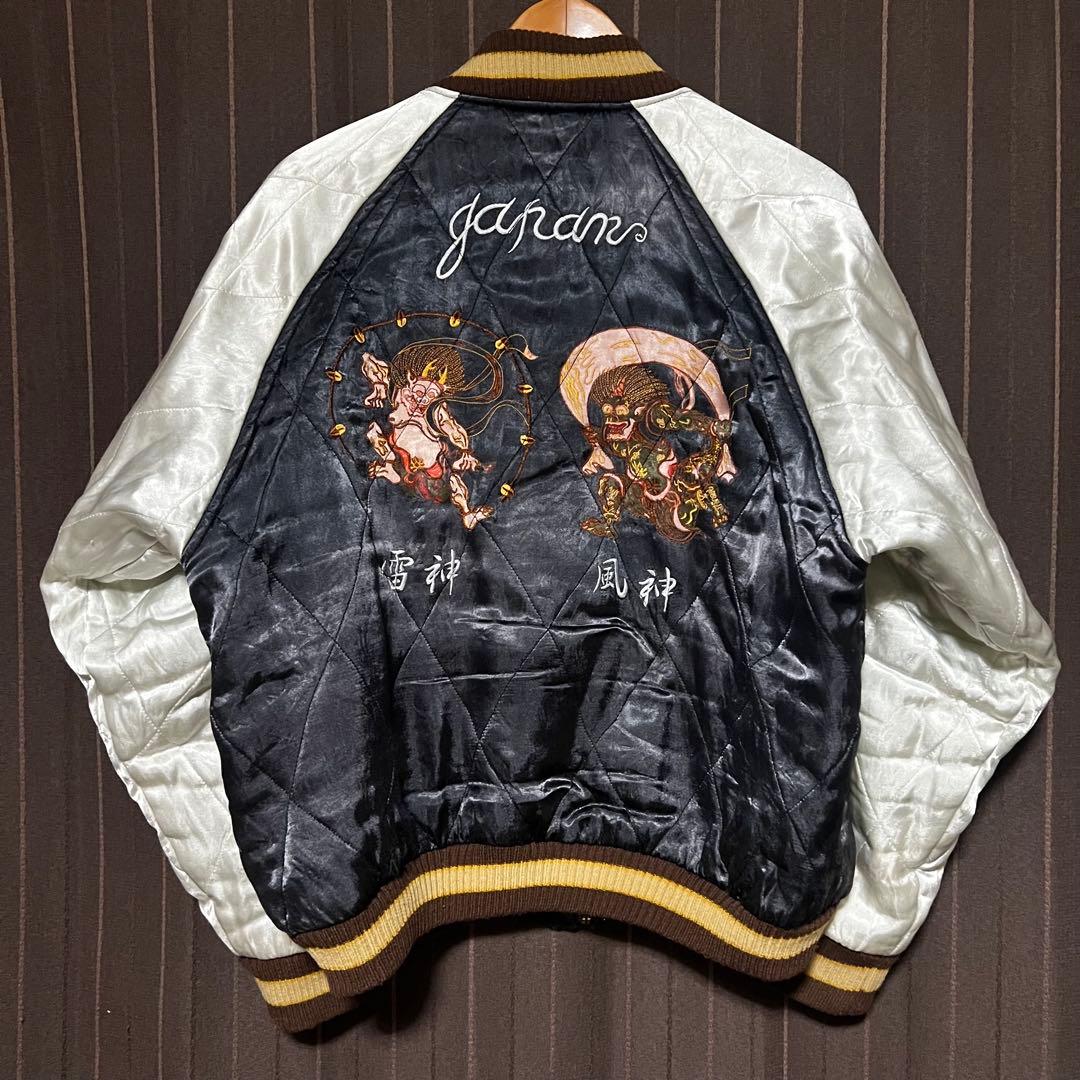 ヒューストン スカジャン 風神雷神 龍 M