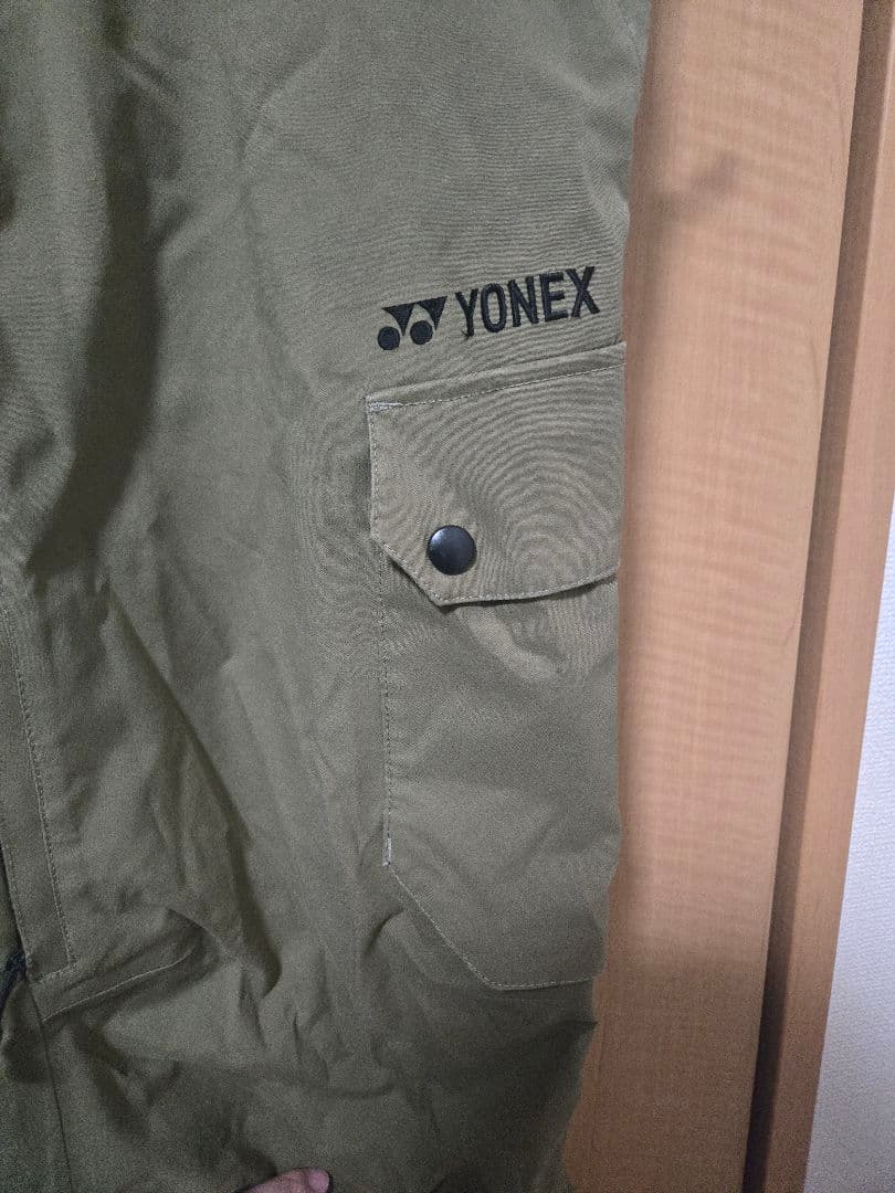 YONEX スノーボードウェア 男性用 オリーブグリーン ビブパンツ