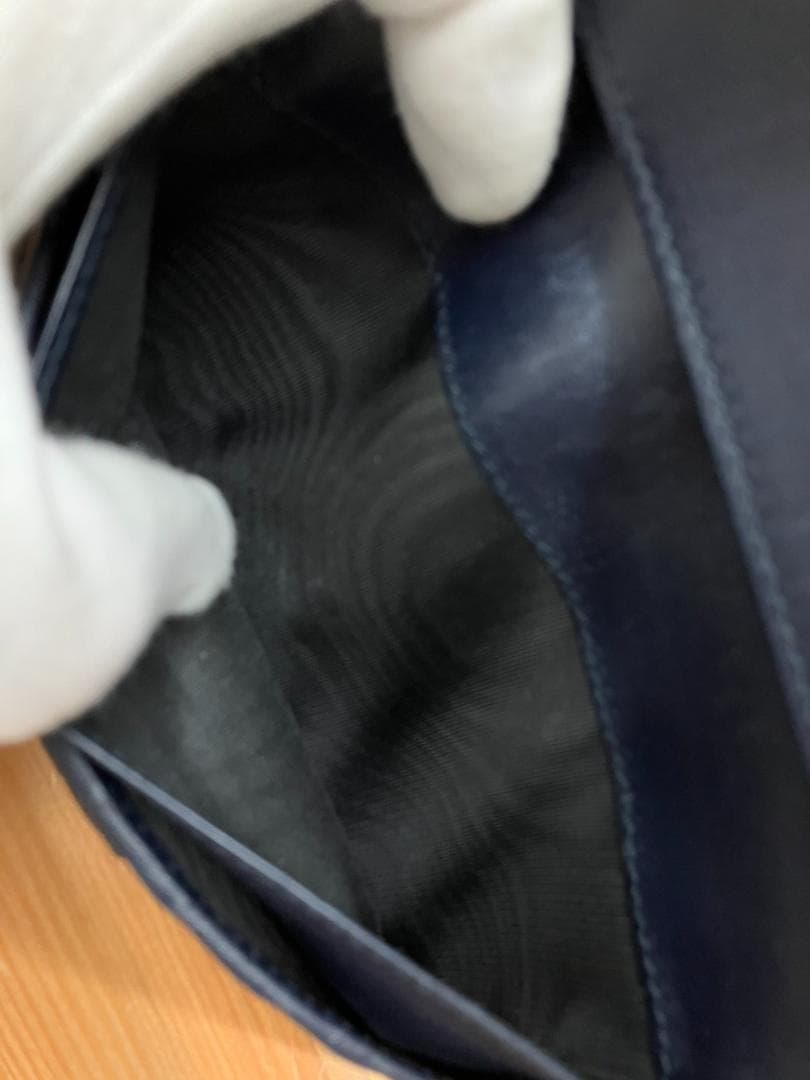 Gucci　グッチ マイクログッチシマ 長財布 449393 レザー　Wホック