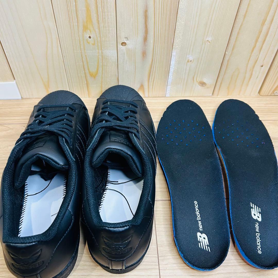 未使用級 adidas SUPERSTAR コアブラック EG4957 28.5
