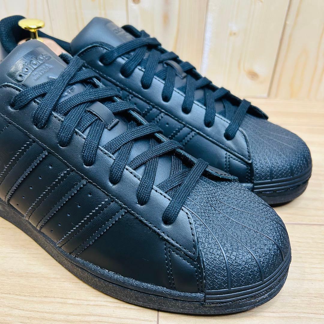未使用級 adidas SUPERSTAR コアブラック EG4957 28.5