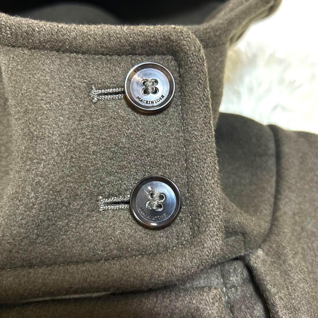 美品✨ マッキントッシュ　ダッフルコート　レディース　34 M カーキ