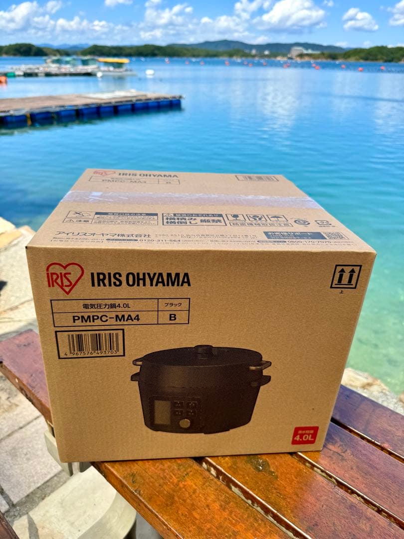 【新品未開封】 アイリスオーヤマ 電気圧力鍋 PMPC-MA4-B ブラック