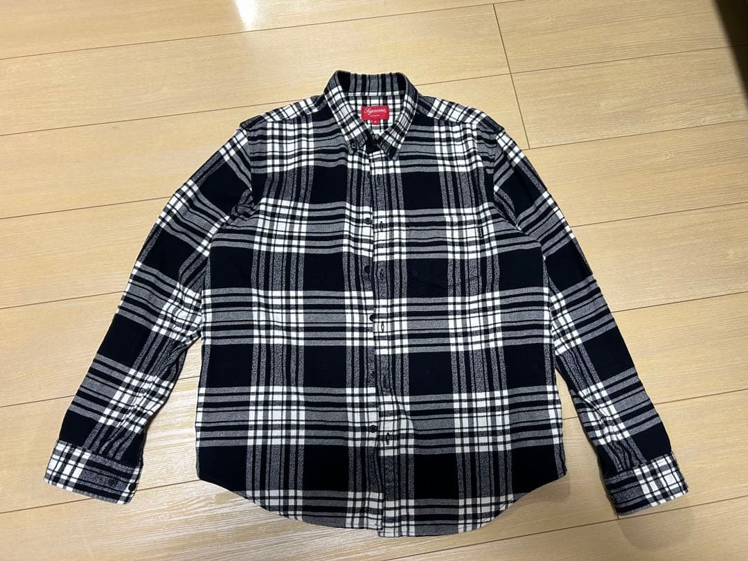 supreme flannel shirt 中古 M
