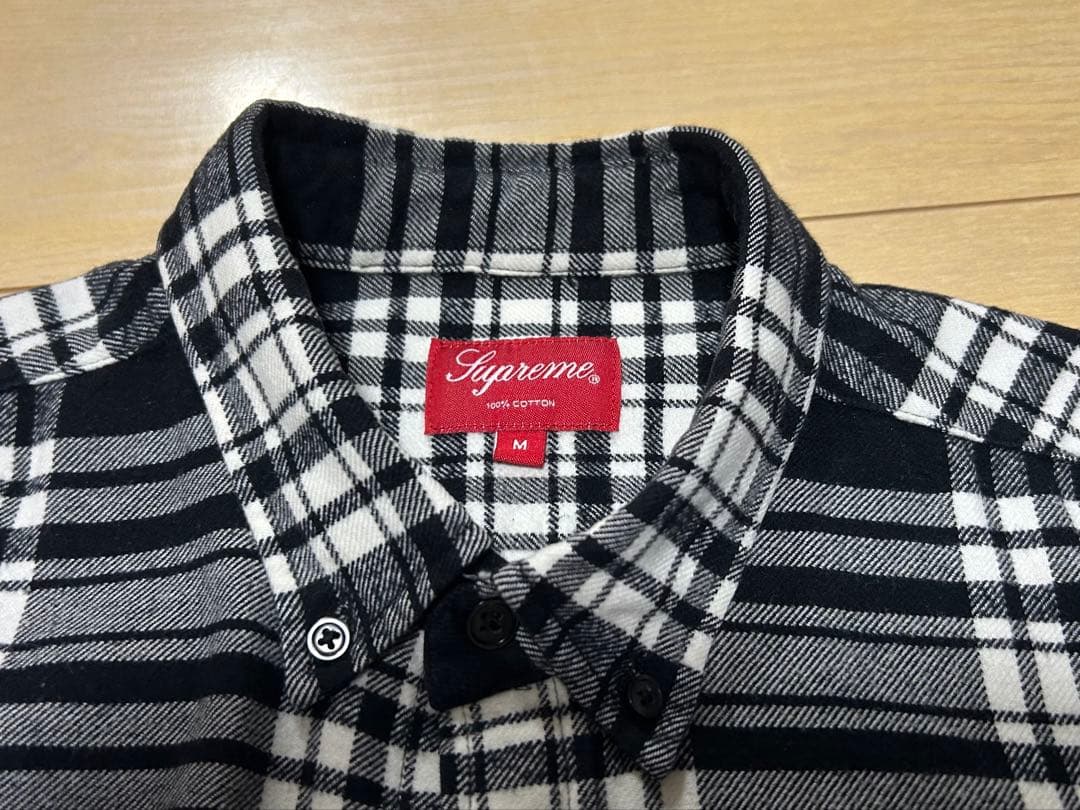 supreme flannel shirt 中古 M