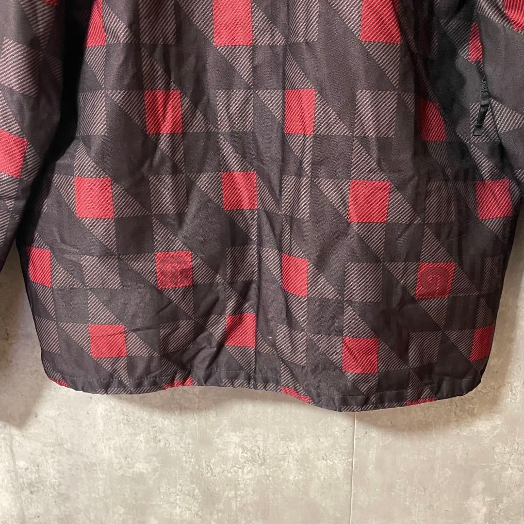 BURTONバートンスキージャケットスノーボードウェアパーカーフード黒ブラック赤