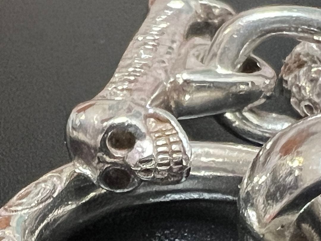 ガボールtype☆2ライオンヘッズ ブレスレット☆美品シルバー925