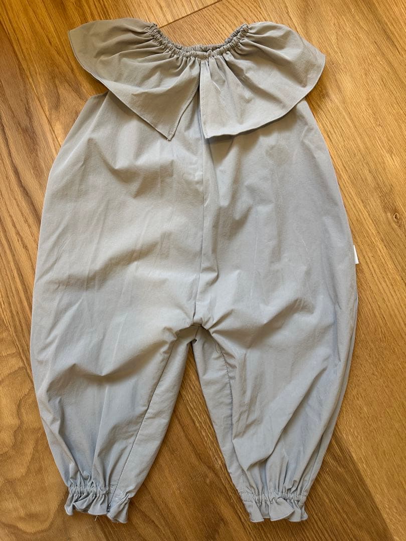 MARLMARLフリル襟ロンパース グレー 80cm