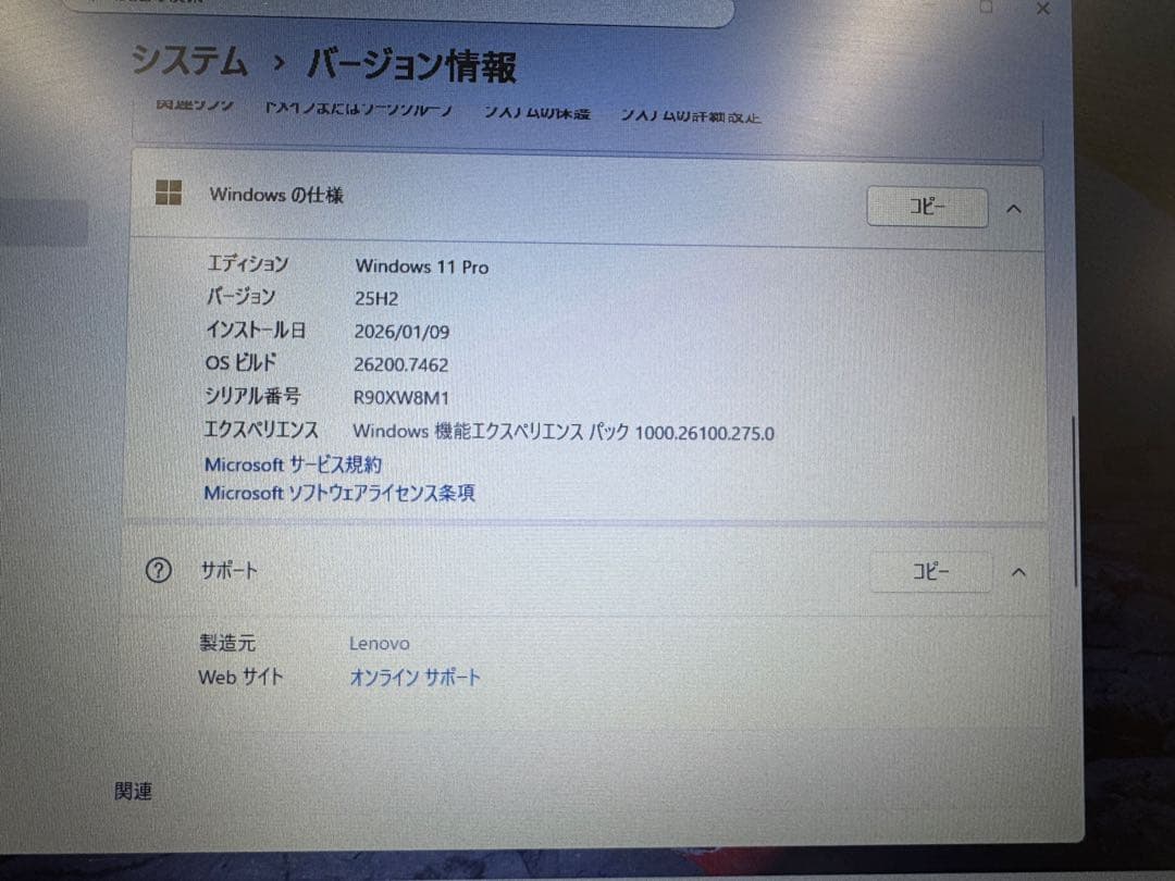 Windowsノート本体 Thinkpad L390 i5-8265U / 8GB / 256G SSD