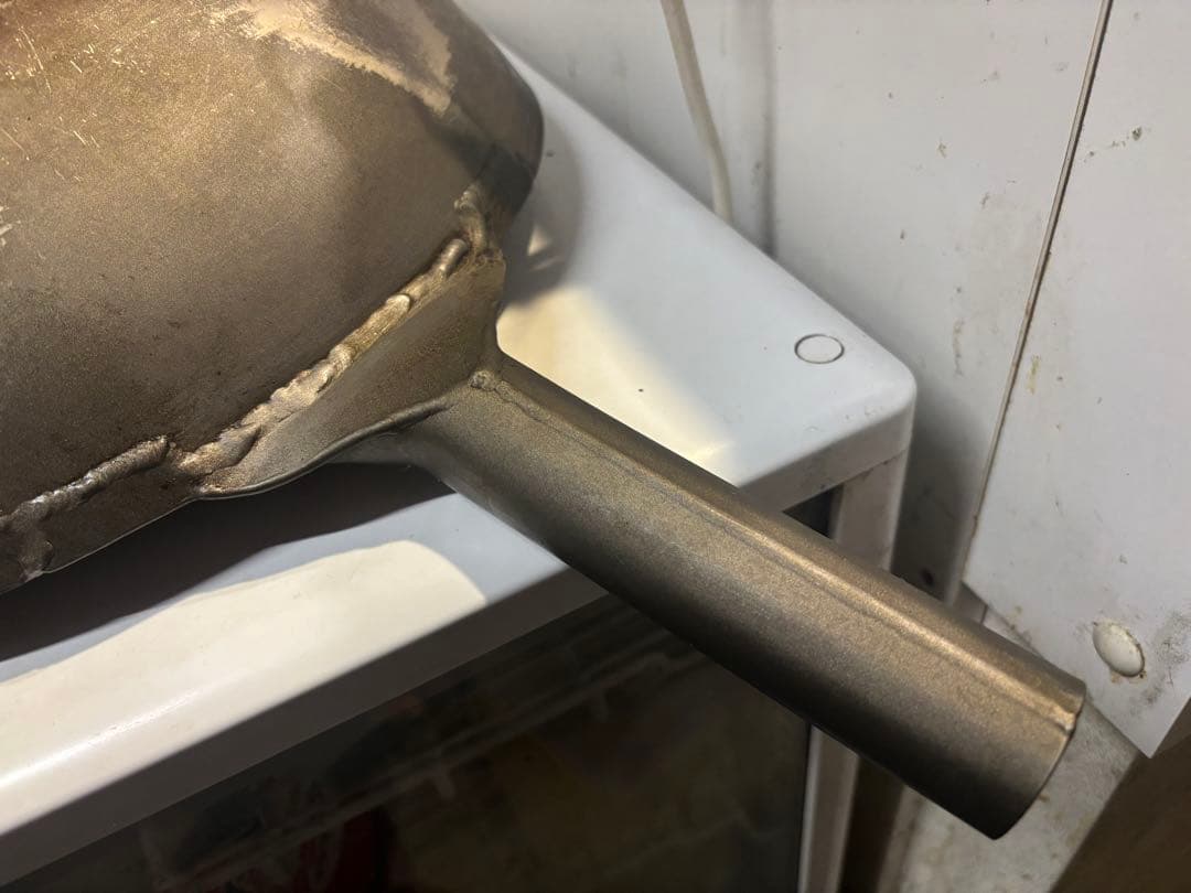 中華鍋HS 純チタン共柄北京鍋 36センチ　長谷元　日本製