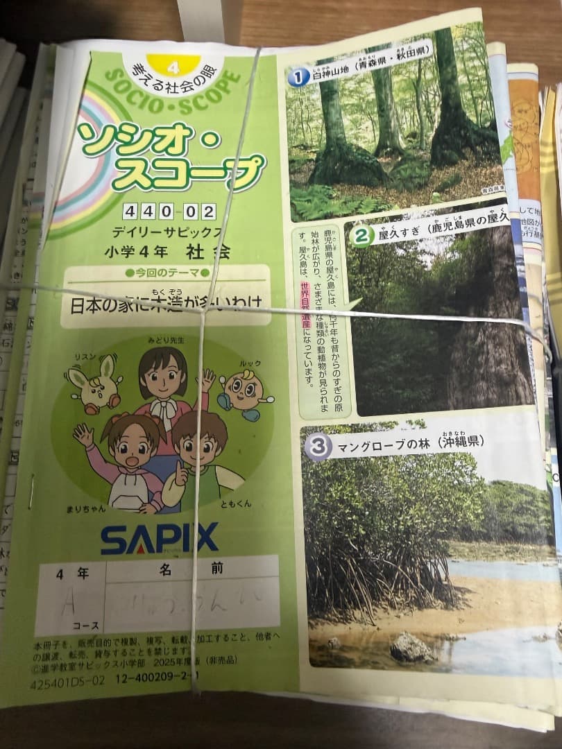 サピックス最新　2025年度　4年生　フル教材一年分