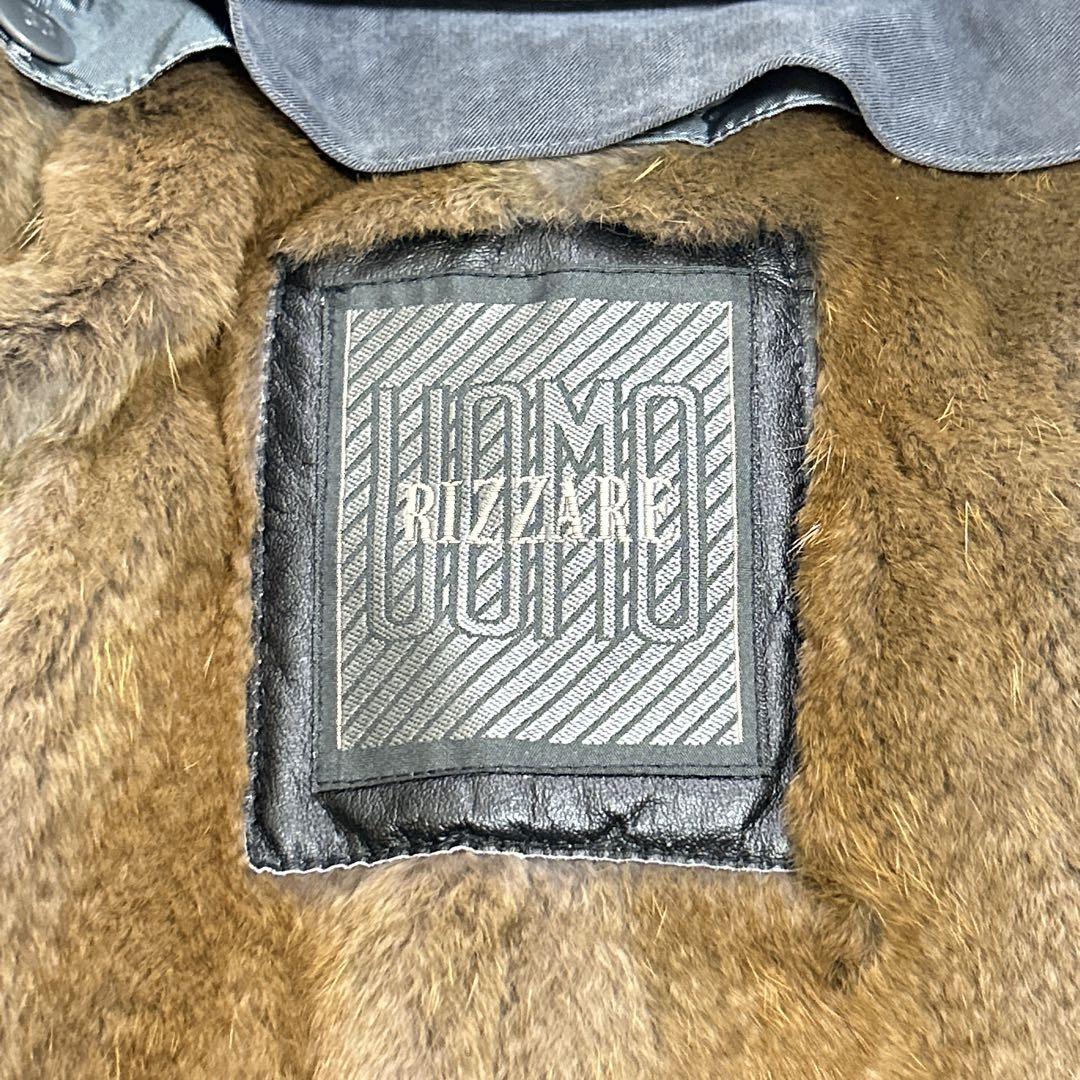 【未使用品】RIZZARE UOMO 毛皮ラビットファーライナー付 モッズコート