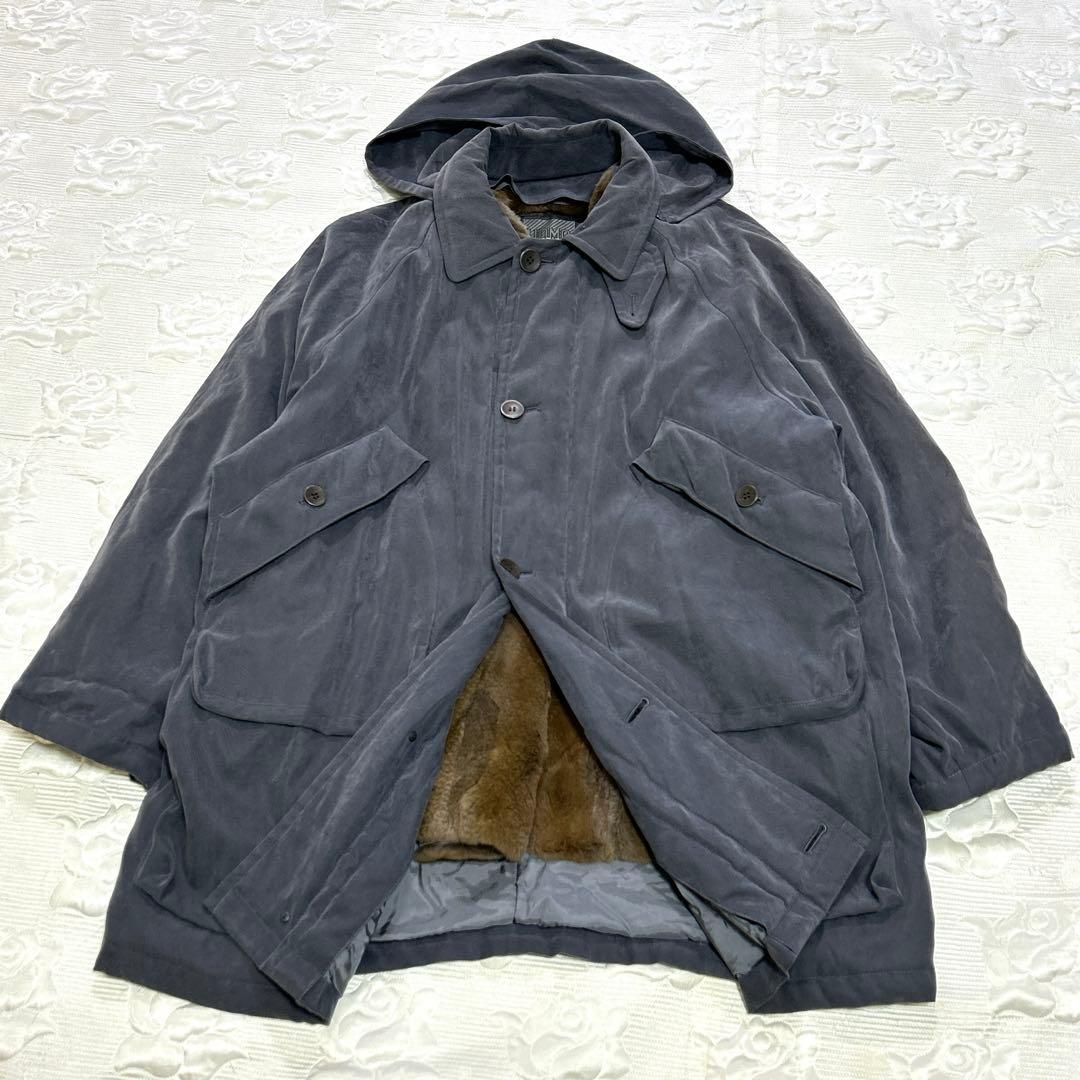 【未使用品】RIZZARE UOMO 毛皮ラビットファーライナー付 モッズコート