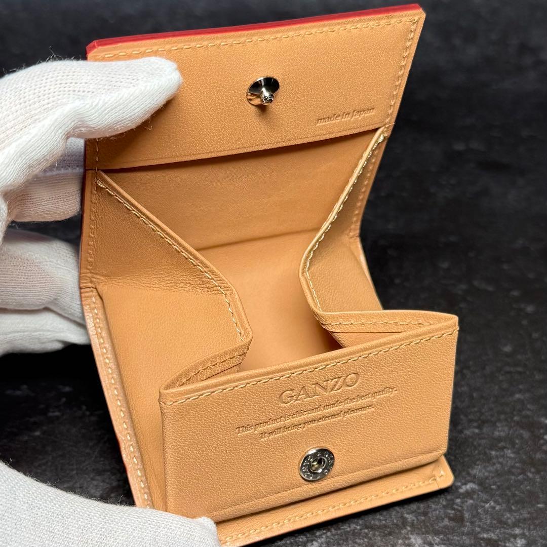新品未使用 国内最高峰 ガンゾ コードバン ブラック BOX小銭入れ
