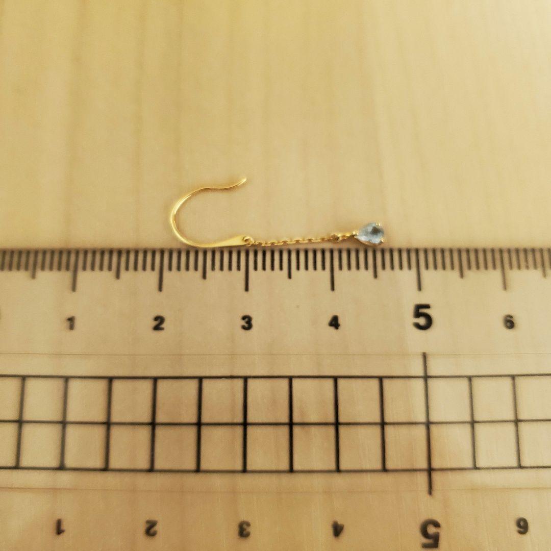 Vendome Aoyama ピアス アクアマリン YG K18