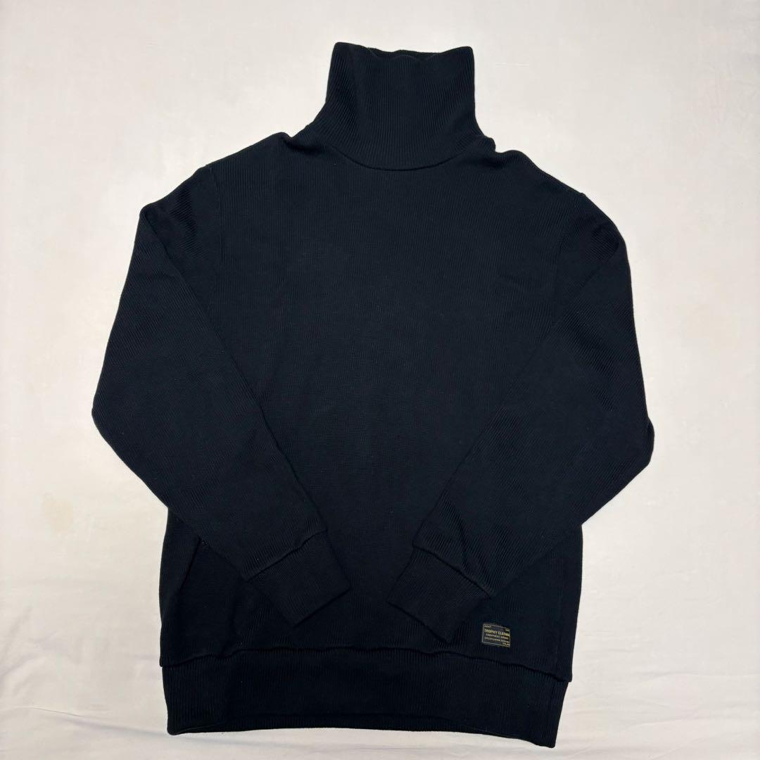 トロフィークロージング ハイネックニット Naval 黒L