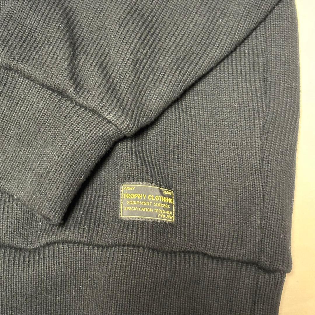 トロフィークロージング ハイネックニット Naval 黒L