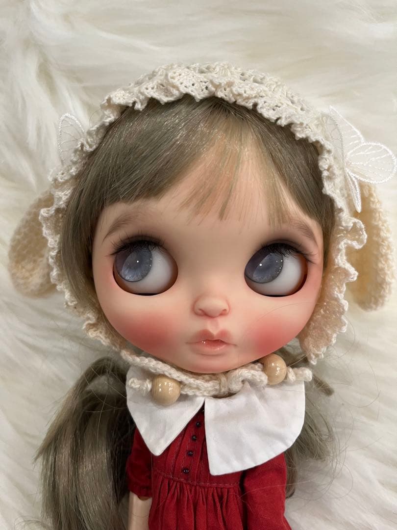 月の雫さま専用　カスタムブライス ファニ フラミンゴ　作家さま