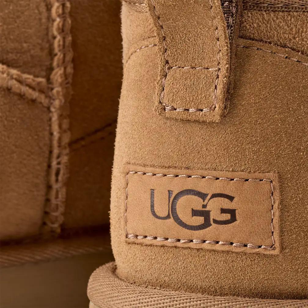 UGG アグ ムートンブーツ ウルトラミニ　チェスナット 24.0cm