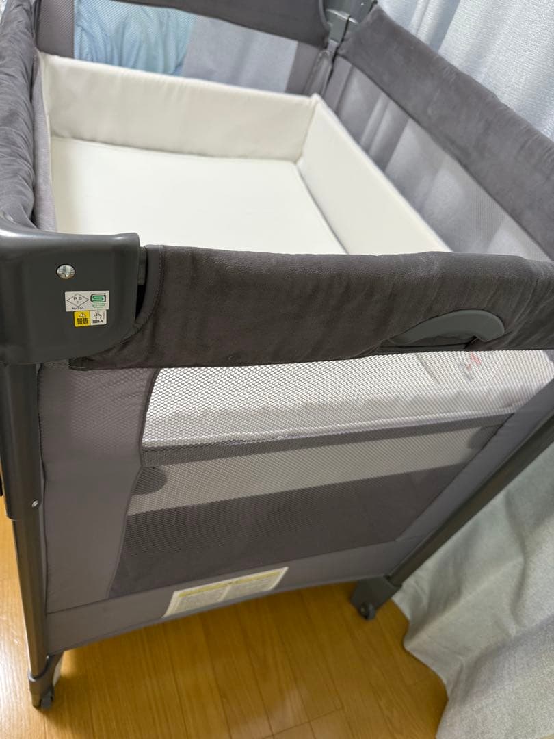 Aprica アップリカ ココネル エアープラスAB グレー ベビーベッド　美品