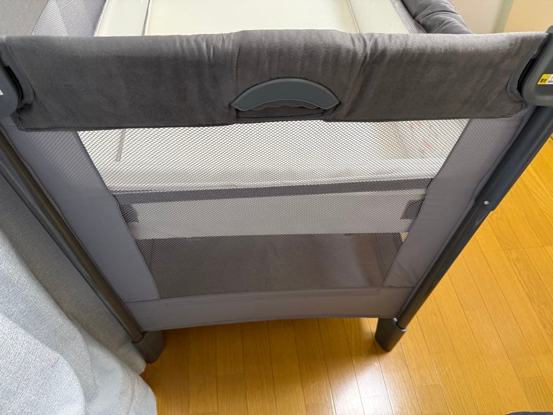 Aprica アップリカ ココネル エアープラスAB グレー ベビーベッド　美品