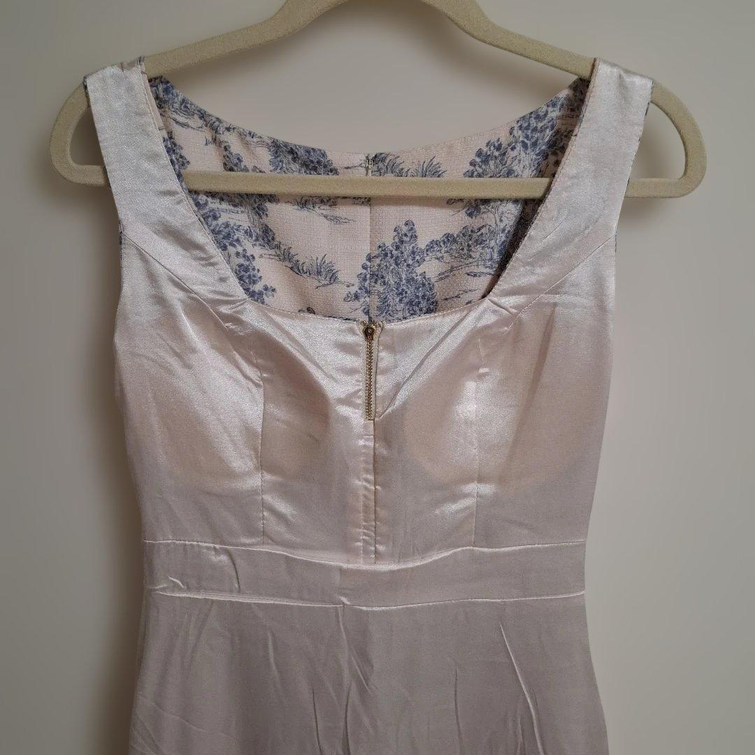 う*！様 花柄ノースリーブマキシドレス ローブドフルール キャバドレス