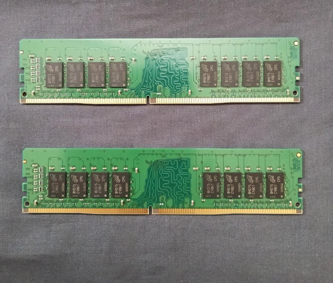 メモリ/Crucial/DDR4-2666 16GB 2枚セット32GB[15]