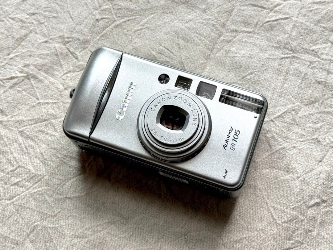 ⌘完動品！ 電池付き、作例あり！ Canon Autoboy N105⌘