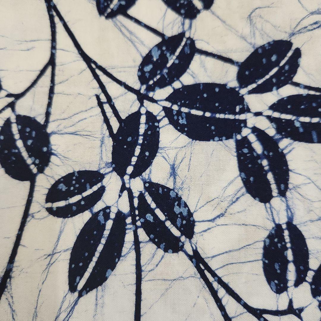 美品　浴衣　竺仙　ろうけつ染め　ローケツ染め