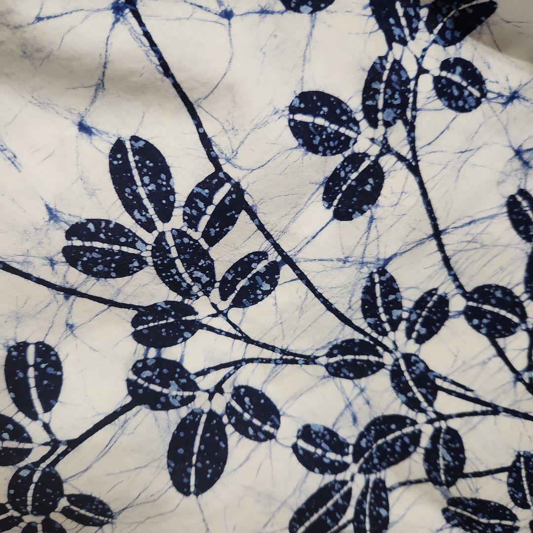 美品　浴衣　竺仙　ろうけつ染め　ローケツ染め