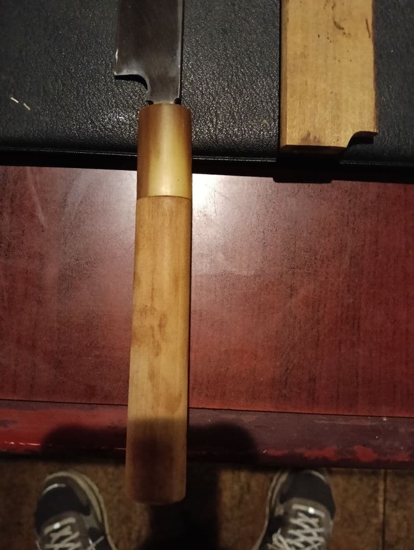 16万円正本総本店純日本鋼 本焼き包丁尺　白一鋼本焼